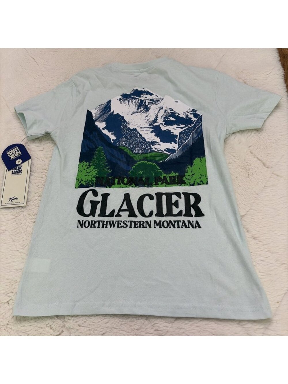 Muk Luks Kids Boys Glacier Northwestern Montana Tee 10/12